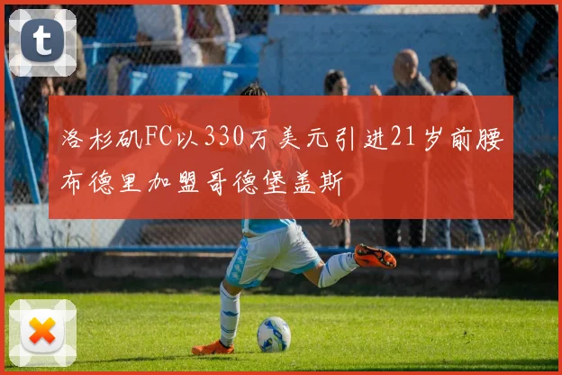 洛杉矶FC以330万美元引进21岁前腰布德里加盟哥德堡盖斯